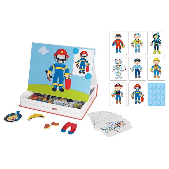 Dress-up magnet game, boy
