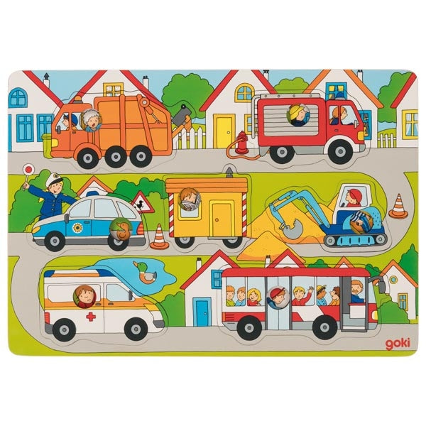 Background puzzle in the streets