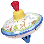 Toy with a colorful design featuring animals on a white background
