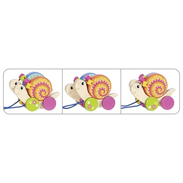 Pull-along duo snails Willi and Milli