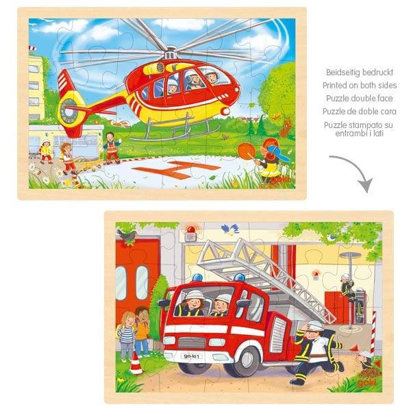 Puzzle Helicopter/Fire Engine