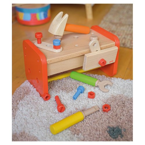Workbench including storage box