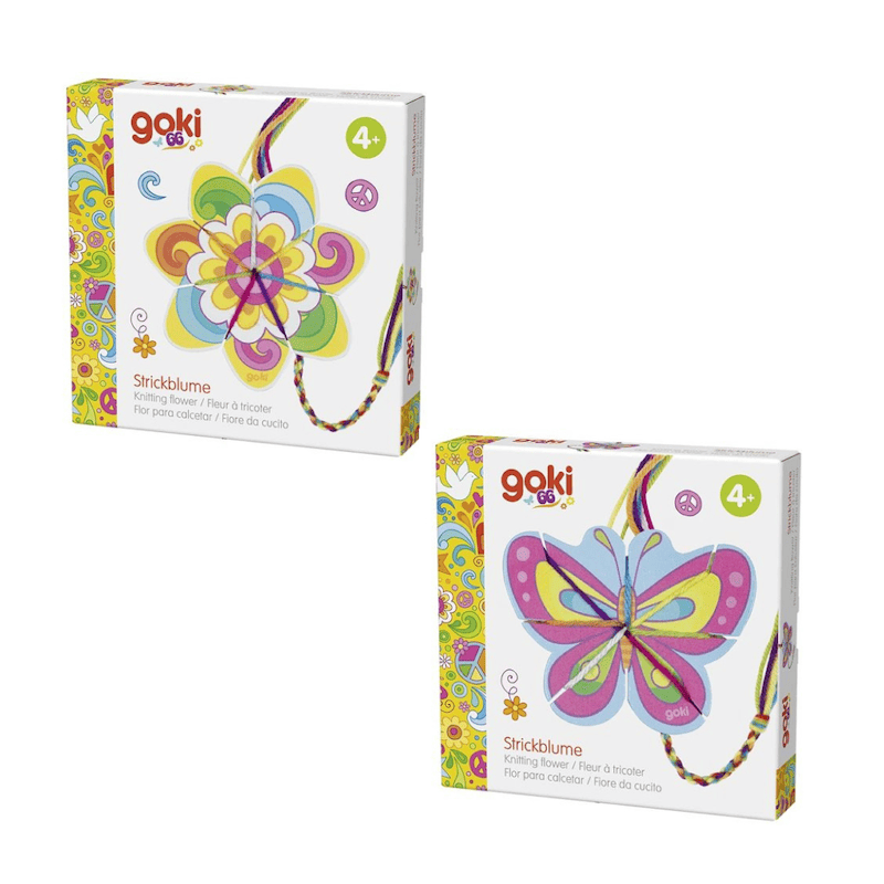 Knitting Flower and Knitting Butterfly